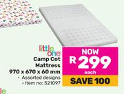 Little One Camp Cot Mattress 970 x 670 x 60mm (521097)