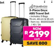 Travelwize 3 Piece Onyx Travel Set (850003639/40/26)-Per Set