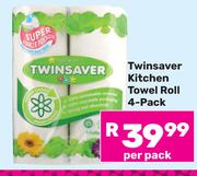 Twinsaver Kitchen Towel Roll 4 Pack-Per Pack