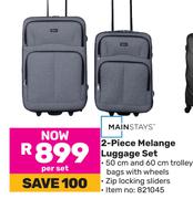 Mainstays 2-Piece Melange Luggage Set-Per Set
