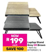Laptop Stand (Grey Or Brown)-Each