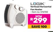 Logik Vertical/Horizontal Fan Heater 576700