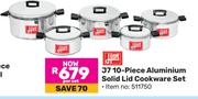 Hart J7 10 Piece Aluminium Solid Cookware Set 511750