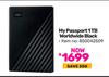 WD My Passport 1TB World Wide Black 850042509