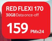 Vodacon Red Flexi 170 (30GB Data Once Off)