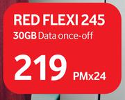 Vodacon Red Flexi 245 (30GB Data Once Off)