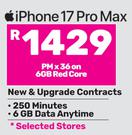 Apple iPhone 17 Pro Max-On 6GB Red Core