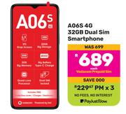 Vodacom A06S 4G 32GB Dual Sim Smartphone