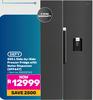 Defy 555Ltr Side-By-Side Freezer Fridge With Water Dispenser DFF647