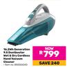 Black & Decker 16.2Wh Generation 9.5 Dust Buster Wet & Dry Cordless Hand Vacuum Cleaner 850026343
