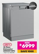 Defy 15 Place Dishwasher DDW257ISPI 836418