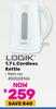 Logik 1.7L Cordless Kettle 850028166