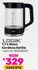 Logik 1.7L Glass Cordless Kettle 850028237