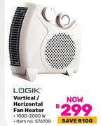 Logik Vertical/Horizontal Fan Heater 576700