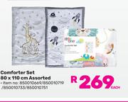 Little One Comforter Set 80 x 110cm Assorted 850010669/850010719/850010733/850010751