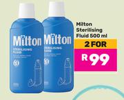 Milton Sterilising Fluid-For 2 x 500ml