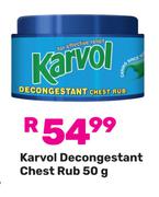 Karvol Decongestant Chest Rub-50g