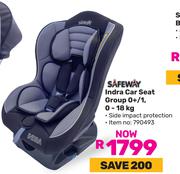 Safeway Indra Car Seat Group 0+/1, 0-18Kg 790493