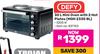 Defy 30L Mini Oven With 2 Hot Plates MOH 2330 BL 837103