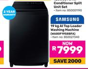 Samsung 19Kg AI Top Loader Washing Machine WA80F19S8BFA 850027340