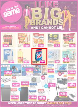 Game : I Like Big Brands And I Cannot Lie (24 February - 23 March 2026), page 1