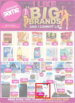 Game : I Like Big Brands And I Cannot Lie (24 February - 23 March 2026), page 1
