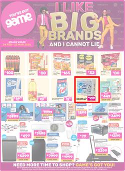 Game : I Like Big Brands And I Cannot Lie (24 February - 23 March 2026), page 1