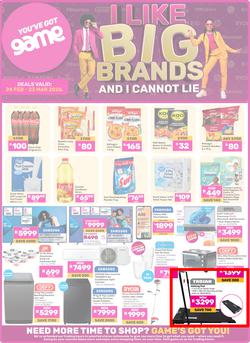 Game : I Like Big Brands And I Cannot Lie (24 February - 23 March 2026), page 1