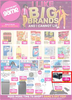 Game : I Like Big Brands And I Cannot Lie (24 February - 23 March 2026), page 1