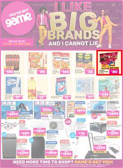 Game : I Like Big Brands And I Cannot Lie (24 February - 23 March 2026), page 1