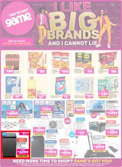 Game : I Like Big Brands And I Cannot Lie (24 February - 23 March 2026), page 1