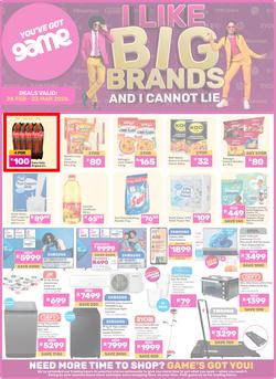 Game : I Like Big Brands And I Cannot Lie (24 February - 23 March 2026), page 1