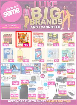 Game : I Like Big Brands And I Cannot Lie (24 February - 23 March 2026), page 1