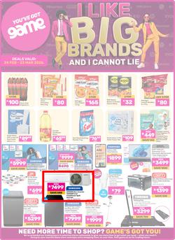 Game : I Like Big Brands And I Cannot Lie (24 February - 23 March 2026), page 1