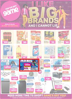 Game : I Like Big Brands And I Cannot Lie (24 February - 23 March 2026), page 1