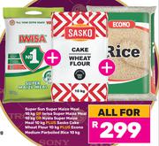 Super Sun Maize Meal 10Kg+Iwisa Super Maize Meal 10Kg+Nyala Super Maize Meal 10Kg-For All