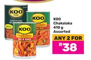 Koo Chakalaka Assorted-For Any 2 x 410g