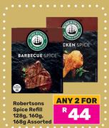 Robertsons Spice Refill Assorted-For Any 2 x 128g/160g/168g