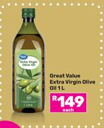 Great Value Extra Virgin Olive Oil-1L