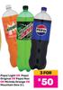 Pepsi Light Or Pepsi Original Or Pepsi Max Or Mirinda Orange Or Mountain Dew-For 3 x 2L