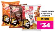 Simba Potato Chips Assorted-For 2 x 120g