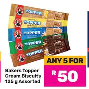 Bakers Topper Cream Biscuits Assorted-For Any 5 x 125g