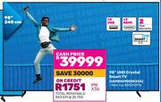 Samsung 98" UHD Crystal Smart TV UA98DU9000KXXA 850012976
