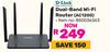 D-Link Dual Band WiFi Router AC1200 850036363