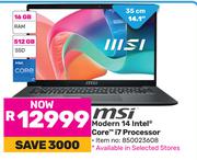 MSI Modern 14 Intel Core i7 Processor 850023608