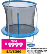 Bounceking 8ft Trampoline With Enclosed Safety Net