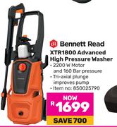 Bennett Read XTR1800 Advanced High Pressure Washer