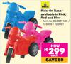 Big Jim Ride-On Racer (Pink, Red Or Blue)-Each