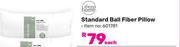 Always Home Standard Ball Fibre Pillow-Each