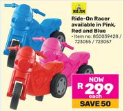 Big Jim Ride-On Racer (Pink, Red Or Blue)-Each